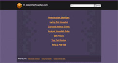 Desktop Screenshot of m-20animalhospital.com